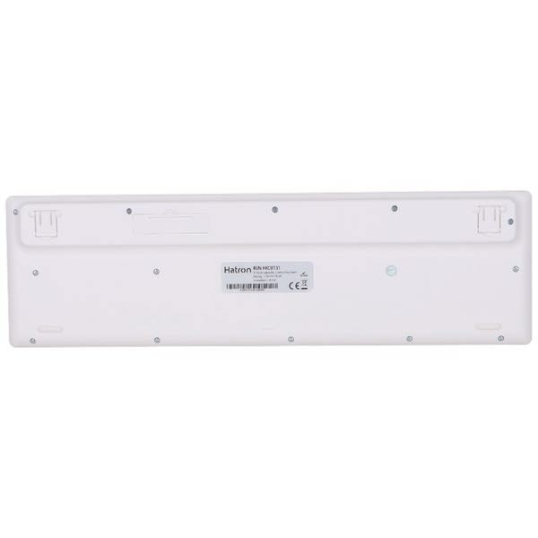 کیبورد و ماوس بی سیم هترون HKCW131 رنگ سفید( گارانتی ۱۲ ماهه فورتیم )