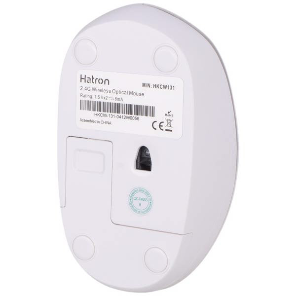 کیبورد و ماوس بی سیم هترون HKCW131 رنگ سفید( گارانتی ۱۲ ماهه فورتیم )