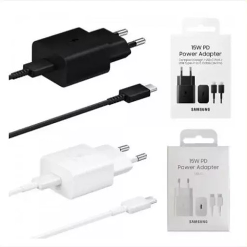 شارژر گوشی 15 وات سامسونگ با کابل دو سر Type C اورجینال صد در صد ( گارانتی 6 ماهه ای تی لینک)شارژر گوشی 15 وات سامسونگ با کابل دو سر Type C اورجینال صد در صد ( گارانتی 6 ماهه ای تی لینک)