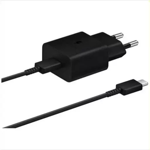 شارژر گوشی 15 وات سامسونگ با کابل دو سر Type C اورجینال صد در صد ( گارانتی 6 ماهه ای تی لینک)