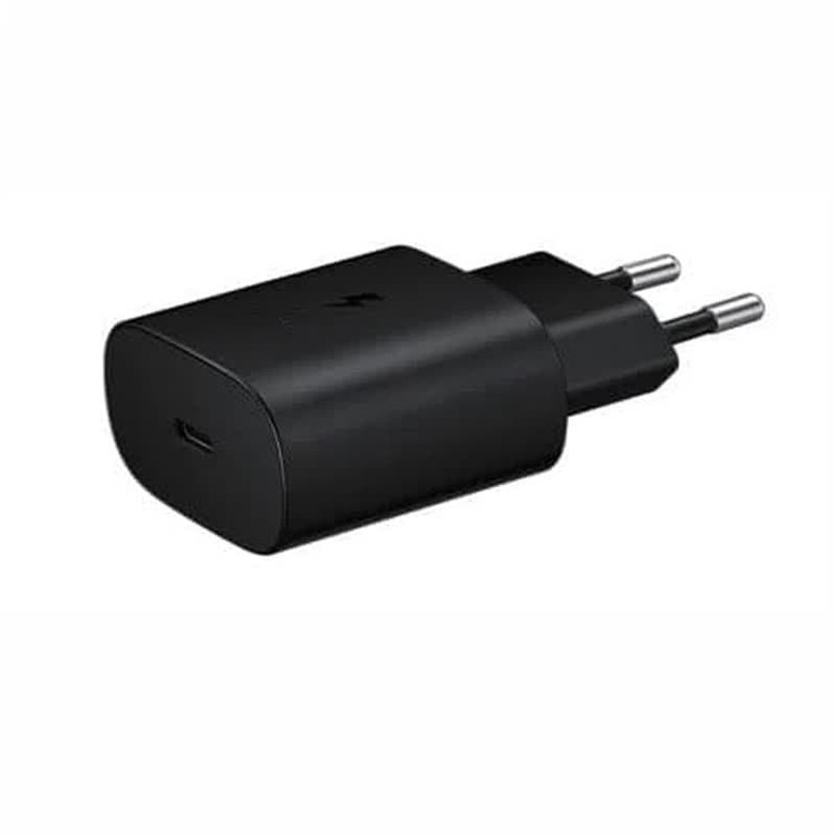 شارژر گوشی 25 وات سامسونگ با کابل دو سر Type C اورجینال صد در صد ( گارانتی 6 ماهه پاریان پایا)