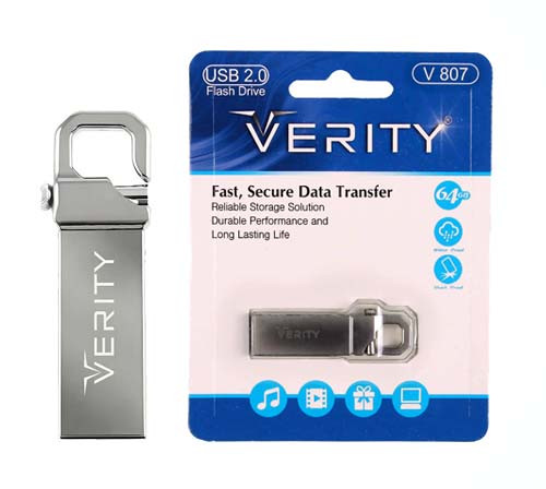 فلش وریتی ( VERITY ) مدل V 807 ظرفیت 64 گیگ