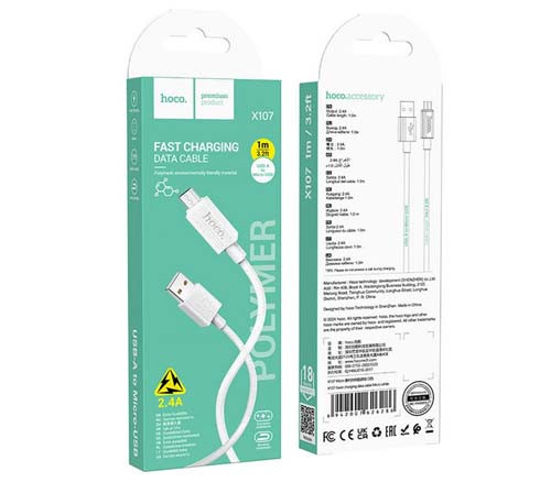 کابل شارژ USB به Micro USB هوکو(hoco) مدل X107