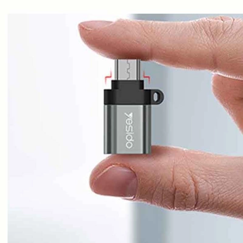 تبدیل MicroUSB به USB OTG یسیدو(YESIDO) مدل GS07
