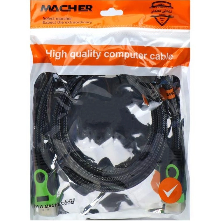کابل تصویر HDMI مچر (Macher) مدل MR-90 متراژ 1.5 متر