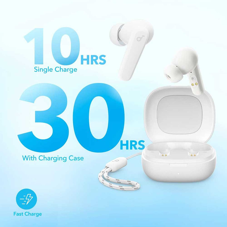 ایرپادز (هدفون بی سیم) انکر مدل R50i رنگ سفید( 18 ماه گارانتی آگرین همراه)