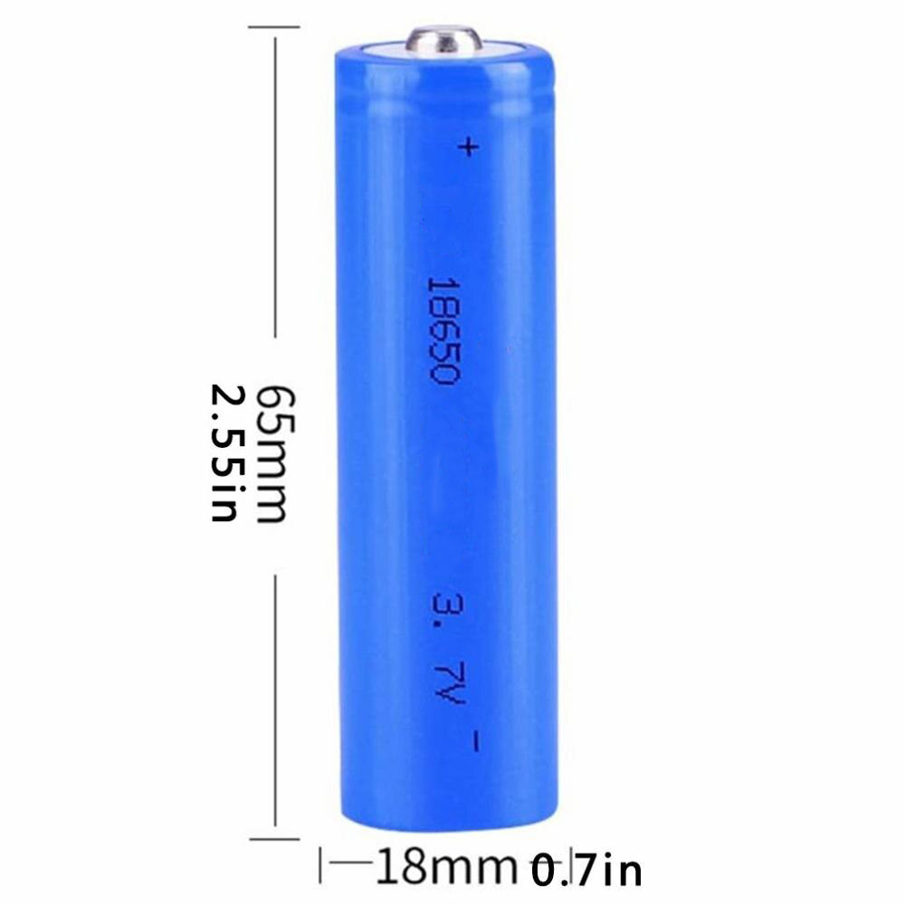باتری یدک چراغ قوه پلیسی آبی 18650 3.7V