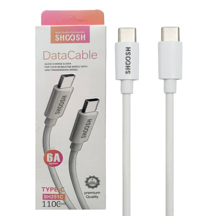 کابل شارژ تایپ سی به تایپ سی Shoosh مدل SH251C