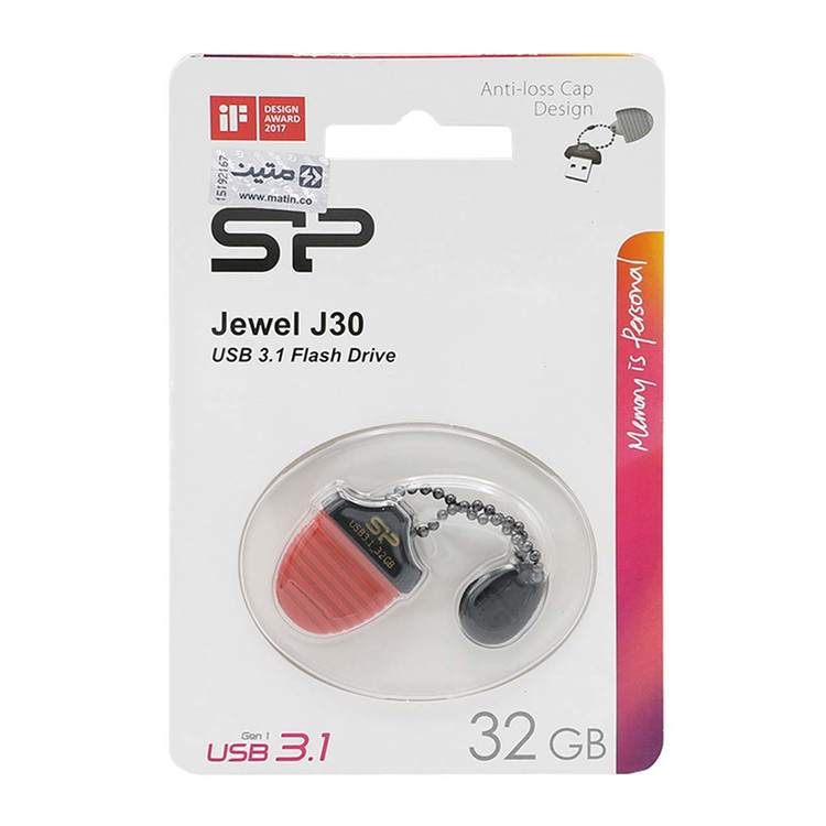 فلش مموری USB 3.1 سیلیکون پاور مدل Jewel J30 ظرفیت 32 گیگابایت (قهوه ای)