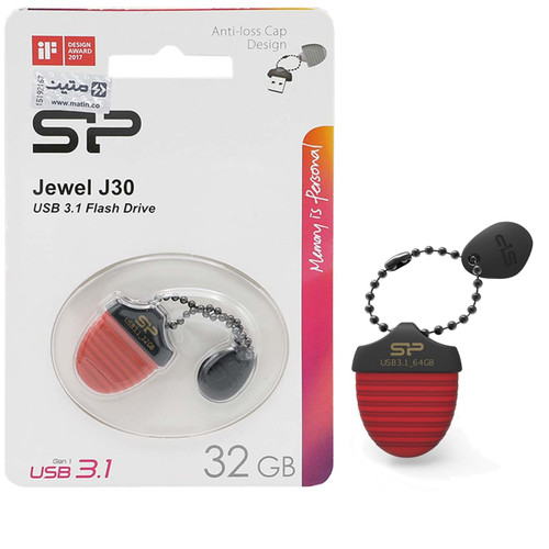 فلش مموری USB 3.1 سیلیکون پاور مدل Jewel J30 ظرفیت 32 گیگابایت (قهوه ای)