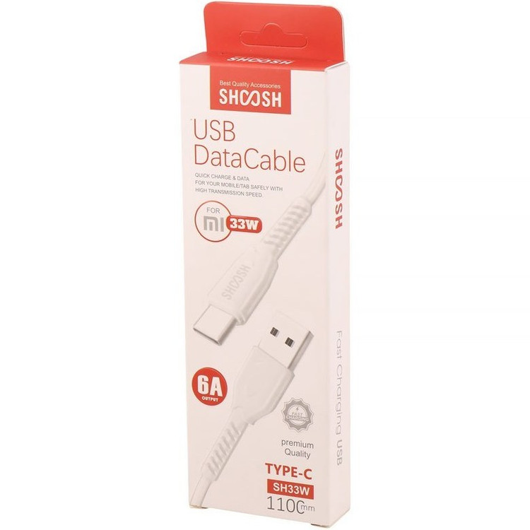 کابل توربو شارژ Type-C شوش مدل SH33W 6A
