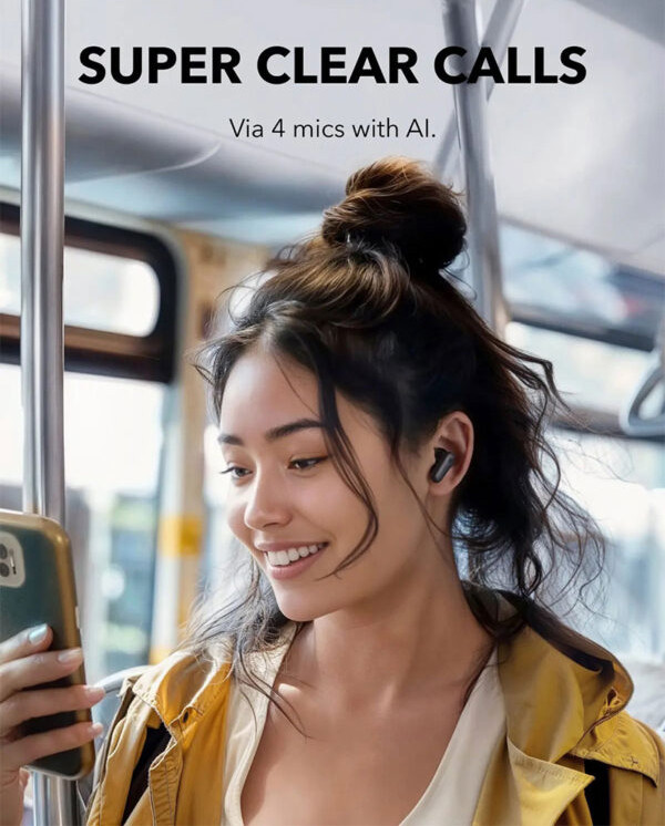 ایرپادز (هدفون بی سیم) انکر مدل R50i رنگ سرمه ای( 18 ماه گارانتی ایران رهجو )