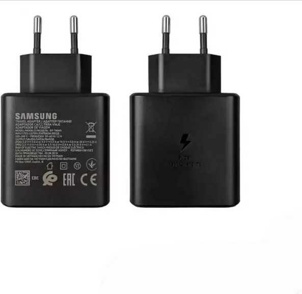 شارژر اورجینال 45 وات سامسونگ( Samsung ) به همراه کابل دو سر Type C( گارانتی 6 ماهه هیسکا )