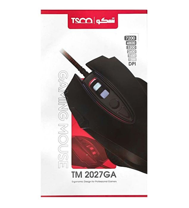 ماوس سیم دار گیمینگ تسکو ( TSCO) مدل TDCO GM 2027 (گارانتی 12 ماهه توسن سیستم شرق )