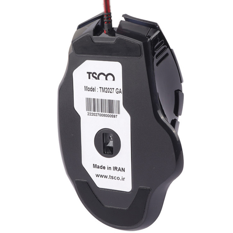 ماوس سیم دار گیمینگ تسکو ( TSCO) مدل TDCO GM 2027 (گارانتی 12 ماهه توسن سیستم شرق )