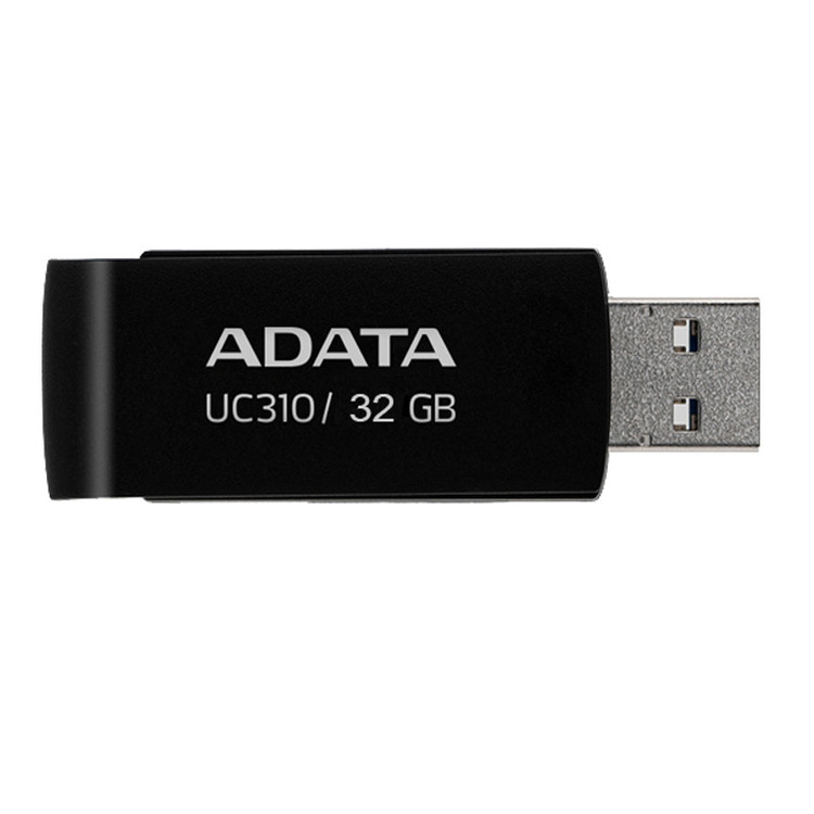 فلش مموری ای دیتا UC310 USB 3 ظرفیت 128 گیگابایت رنگ مشکی ( گارانتی 60 ماهه آونگ)