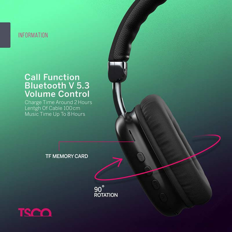 هدفون بلوتوثی تسکو TH 5378 ( گارانتی 12 ماهه توسن سیستم شرق)