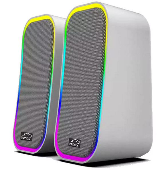 اسپیکر دو تیکه کامپیوتر تسکو (TSCO) مدل GS 2076 رنگ سفید ( گارانتی 12 ماهه توسن سیستم شرق )