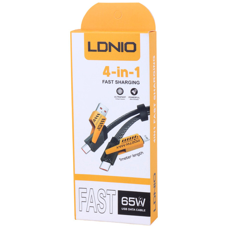 کابل شارژ چندکاره فست شارژ 65 وات الدینیو