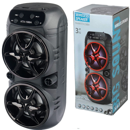 اسپیکر بلوتوثی رم و فلش خور کی تی ایکس ( KTX) مدل 1588A رنگ مشکی