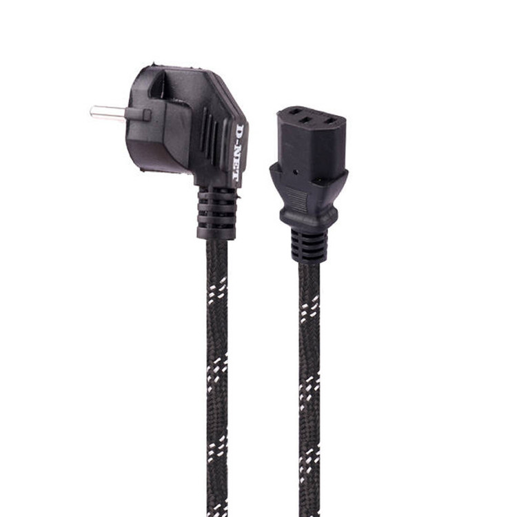 کابل برق منبع تغذیه کامپیوتر دی نت(DNET) طول 1.5 متر با روکش کنفی