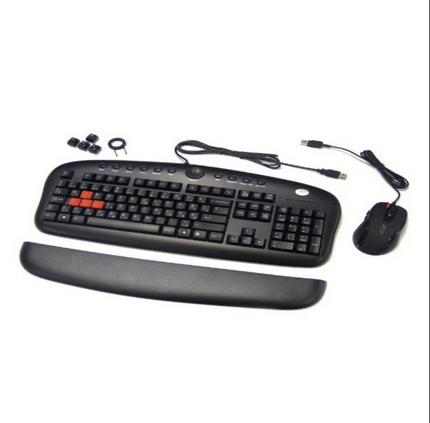 کیبورد و ماوس گیمینگ باسیم ای فورتک مدل KX-2810BK