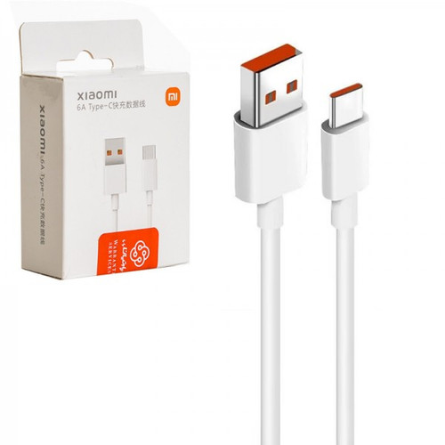 کابل شارژ USB به Type-Cشیائومی ( Xiaomi ) 120W طول 1 متر مدل 6A (گارانتی 6 ماهه پارتیان پایا)