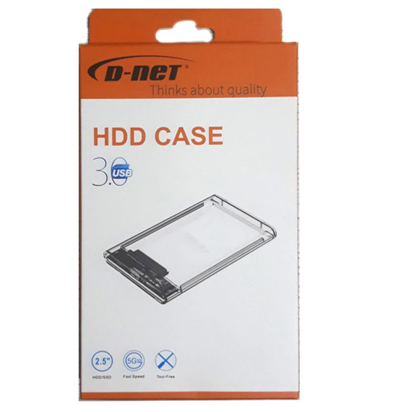باکس هارد 2.5 اینچی شفاف دی نت ( D-NET ) مدل USB3.0 ( 6 ماه گارانتی دی نت)