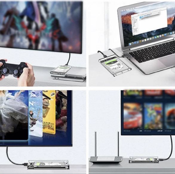 باکس هارد 2.5 اینچی شفاف دی نت ( D-NET ) مدل USB3.0 ( 6 ماه گارانتی دی نت)