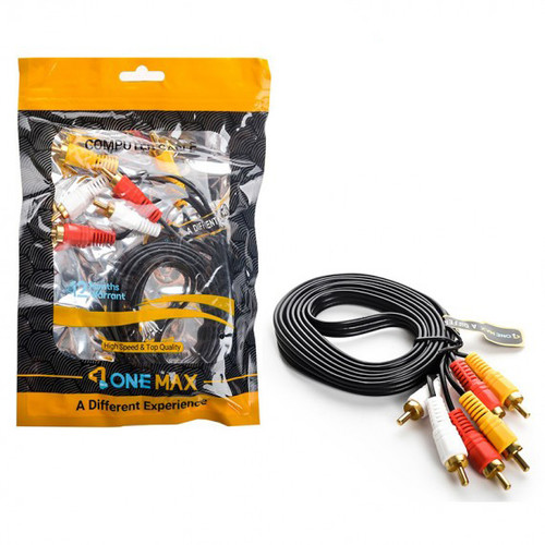 کابل 3 به 3 صدا و تصویر وان مکس ( ONE MAX) طول 1.5 متر