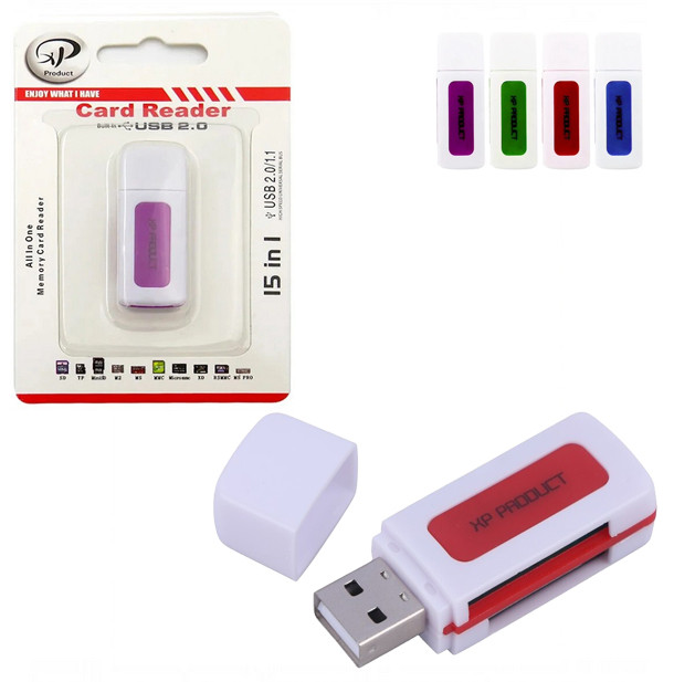 رم ریدر همه کاره XP-Product XP-620T ( رنگ بندی رندوم )