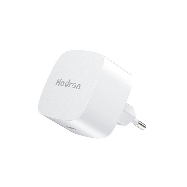 شارژر دیواری 25 وات هادرون( Hadron ) مدل C1011 رنگ سفید (گارانتی 24 ماهه تعویض هادرون توان)