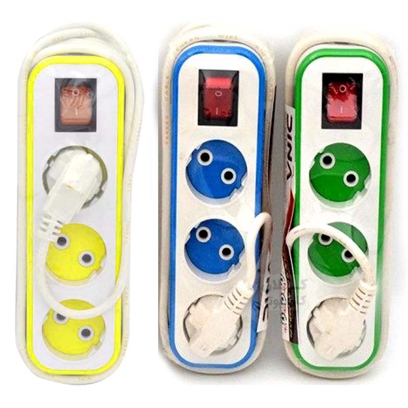 چند راهی برق دینا 3 خانه سفید (طول کابل 2.8 متر )