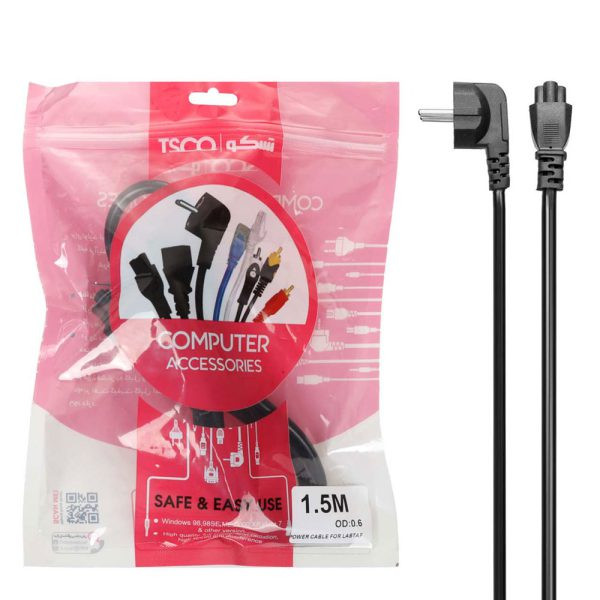 کابل برق لپ تاپ تسکو ( TSCO) طول 1.5 متر