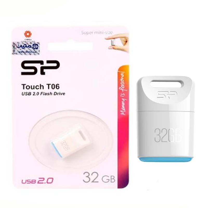 فلش مموری سیلیکون پاور Touch T06 USB 2.0 ظرفیت 32 گیگابایت(گارانتی 60 ماهه متین)