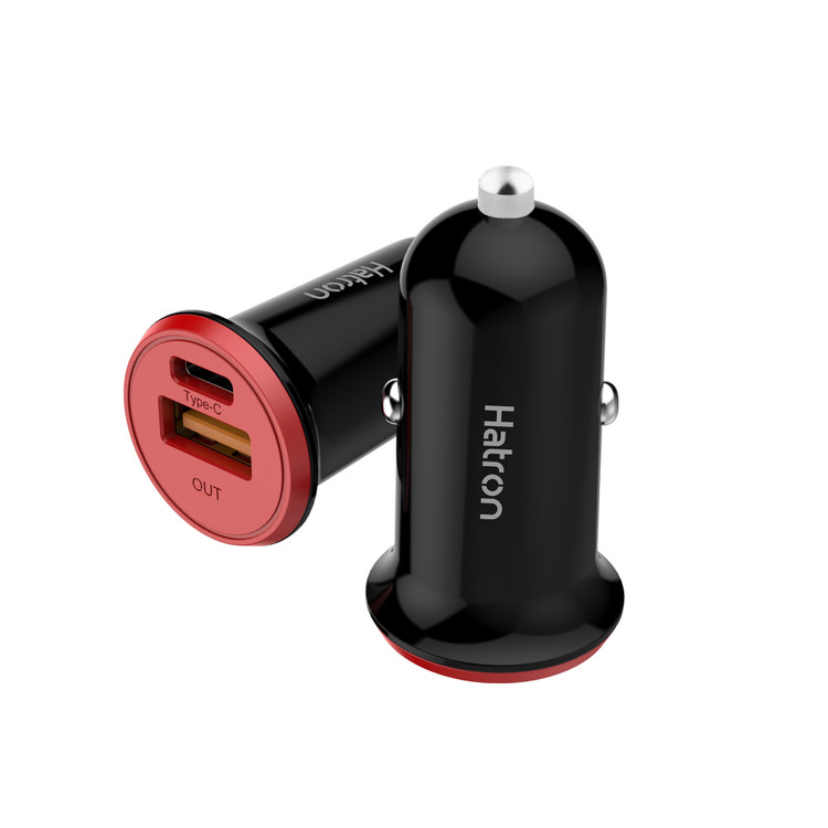 شارژر فندکی فست شارژ هترون مدل HCC2181PQ توان 20 وات به همراه کابل USB-C ( گارانتی 18 ماهه فور تیم)