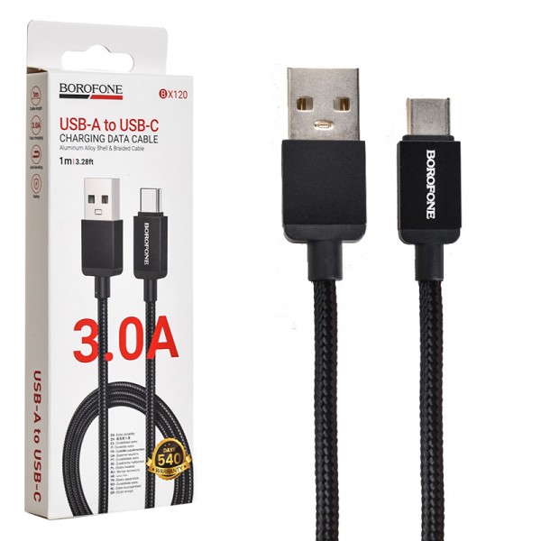 کابل شارژ USB به Type-Cبروفون ( BOROFONE ) مدل BX120 (  گارانتی 12ماه پژواک رایانه فردا )